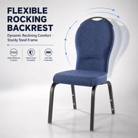 Les chaises de banquet amovibles fournie par la société de location d'événements peuvent être utilisées pour les restaurants, les lieux d'événements et les réunions.