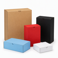 Boîte d'expédition personnalisée en carton ondulé, pliable, avec logo, pour l'e-commerce, les petites entreprises et les vêtements