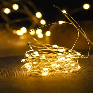 フェアリーライト銅線LEDストリングライトクリスマスガーランド屋内ベッドルームホームウェディング新年デコレーションライト