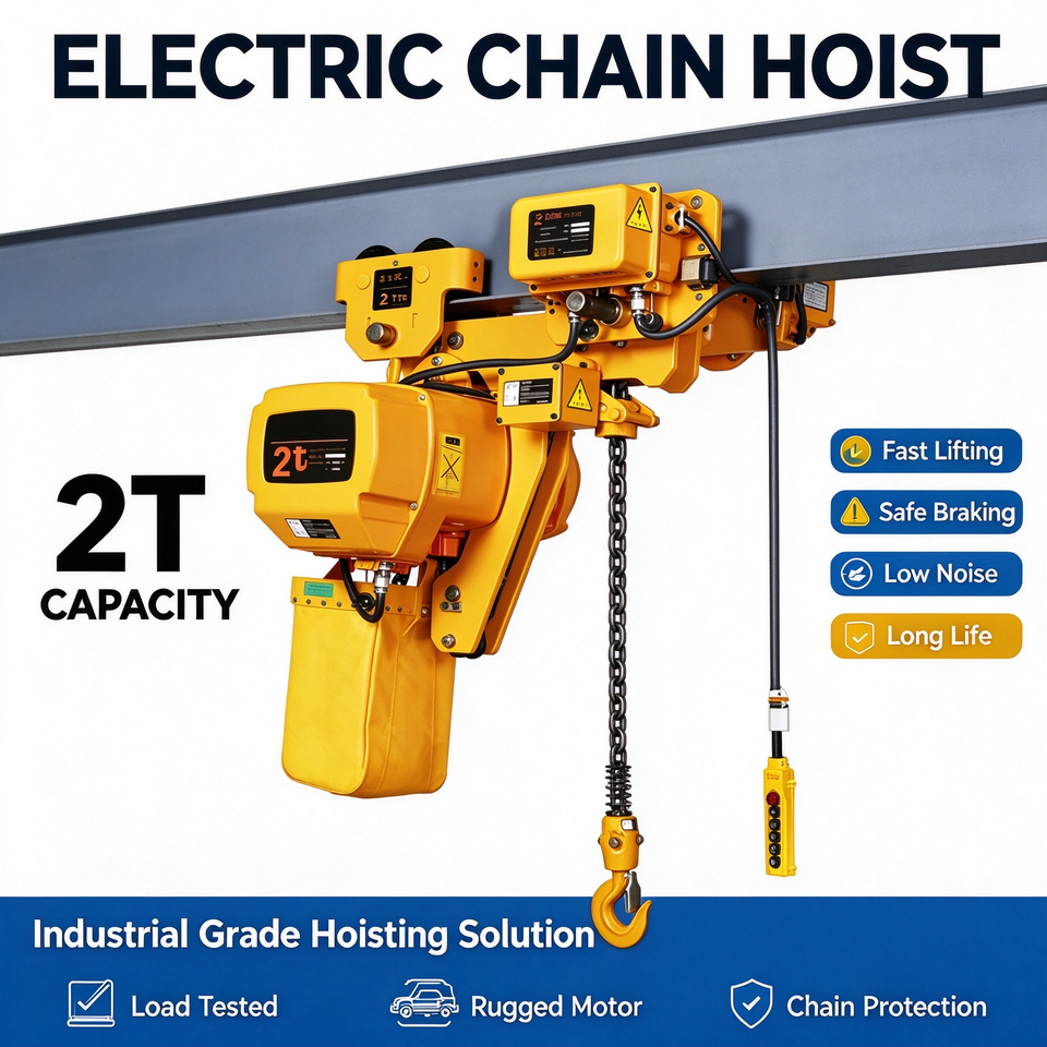 Heavy Duty Electric Chain Hoist for Industrial Material Handling With ...