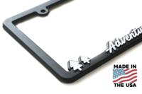 Plaque d'immatriculation de voiture de sublimation en plastique lisse de surface galvanoplastie personnalisée en gros avec logo imprimé