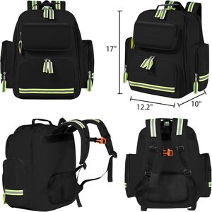 Muestra Gratuita de Botiquín de Primeros Auxilios Impermeable para Viajes, Mochila con Cierre de Cremallera, Bolsa Médica Roja de Oxford para Exteriores - Product Image 5