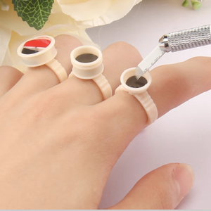 Pmu Accesorios Herramientas Tatuaje Silicona Pigmento Copa Anillos Adhesivo Pigmento Soportes Tinta Copa Anillo - Product Image 3