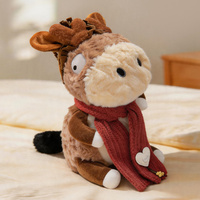 Vente en gros usine : Jouet en peluche âne amusant avec écharpe rouge et bleue, super doux, cadeau d'anniversaire pour enfants, anti-stress