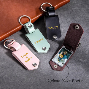 Cadeau pour la fête des mères et des pères, cadre photo miniature <span class=keywords><strong>personnalisé</strong></span>, <span class=keywords><strong>porte</strong></span>-<span class=keywords><strong>clés</strong></span> en cuir avec photo personnalisée - Product Image 6