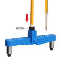 Kit de gabarit de trou de poche 6/8/10mm ensemble de Guide de perceuse d'angle de travail du bois perforateur localisateur gabarit ensemble de forets pour outils de menuiserie bricolage