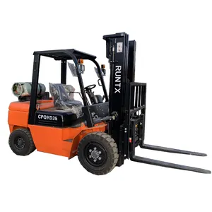 Runtx marca Dual Fuel Gasoline Gás Forklift 2 ton 3 ton 3.5 ton 4 ton LPG empilhadeira com marca japonesa motor K25