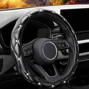Funda de <span class=keywords><strong>Volante</strong></span> de Coche con Cristales, Elegante y Brillante, para Decoración Diaria de Conducción - Product Image 5