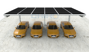 Water-Proof CARPORT BIPV Four-Pole Single-Pole Carport System Wood Frame <strong>Garage</strong> For Cars