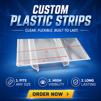 Bandes de présentation en PVC transparent personnalisables pour supermarchés, sur mesure, pour l'entreposage