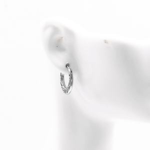 Pendientes de Aro para Hombre, Acero Inoxidable 316L, Hipoalergénicos, con Nudo Celta Grabado, Estilo Vintage Vikingo Punk Gótico, para Regalo - Product Image 4