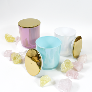 Recipientes de Metal para Velas, Color Verde Esmeralda Turquesa, con Tapa, Frascos Cilíndricos para Fabricación de Velas de Cera - Product Image 4