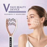 Appareil de massage facial à micro-courant intelligent pour le visage, rouleau de beauté V-face