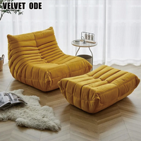 Ensemble de canapés en cuir de luxe Caterpillar, canapé modulaire sectionnel au sol, mobilier moderne pour salon 2