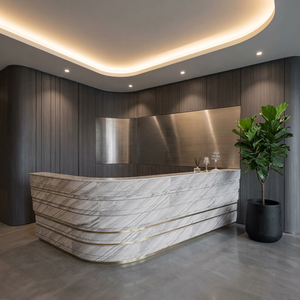 Revestimiento de Pared de Laminado de Alta Presión con Acabado de Mármol Natural Pulido, Ecológico, Diseño Moderno para Hoteles, Baños y Villas - Product Image 4
