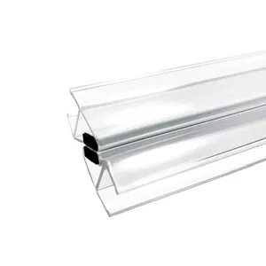 Bathroom Waterproof PVC Transparent Shower Sealing Glass Door Magnetic Seal Strips