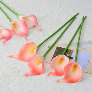 Flores Artificiales de Calla Lily de Laixing, Mini Simulación de PU, Decoración para el Hogar, Accesorios para Bodas, Moldeado por Inyección - Product Image 4