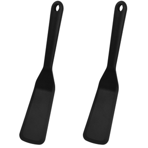 Solid Silicone Kitchen Scrapers Set of 2 High Heat Resistant Oven Safe Hand Wash Only Utensils - Product Image 1