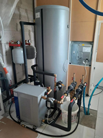 Chauffe-eau à pompe à chaleur géothermique Folansi pour hôtels, sans réservoir, haute efficacité énergétique, 7KW COP 4.0-4.5, acier inoxydable