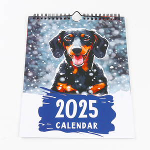 Bán Buôn <span class=keywords><strong>2025</strong></span> Hàng Tháng Tường Lịch Tùy Chỉnh Đầy Đủ Màu Sắc Lịch Động Vật Mèo Và Con Chó Lịch Lớn Tường Lịch - Product Image 2