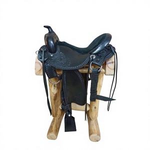 Sillín de Cuero para Carreras con Estructura de Madera, Ecológico y Sostenible, Sillín Inglés para Equitación - Product Image 6