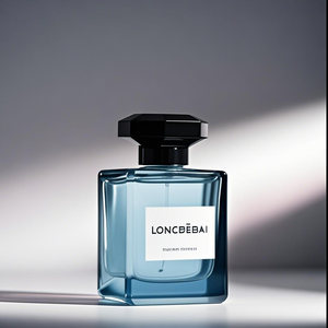 Nuevo Diseño, Botella de Perfume Cuadrada/Rectangular Vacía, de Vidrio Transparente/Negro, de 30ml, 50ml, 100ml, 20ml, con Tapa Cuadrada Negra - Product Image 4