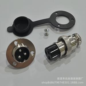 Conector y Enchufe de Aviación GX20 con Brida de 2 a 15 Pines, Aleación de Zinc, Niquelado, Contacto de Cobre Plateado - Product Image 4