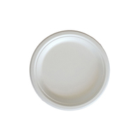 Assiettes rondes compostables fabriquées à partir de fibres végétales