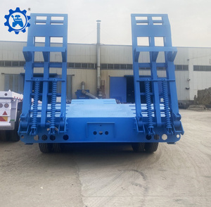 Semirremolque de plataforma baja/cuello de cisne de <span class=keywords><strong>13m</strong></span> con 3/4 ejes para transporte de maquinaria de movimiento de tierras - Product Image 2