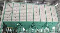 Silo carré de grande capacité 100 tonnes pour le stockage du soja/du maïs/du riz/du riz décortiqué avec système de ventilation en promotion