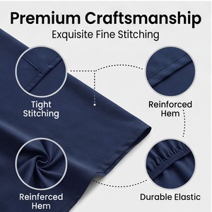 Juego de Sábanas de Microfibra Suave Premium de 90 g/m², Diseño Moderno y Minimalista, para <span class=keywords><strong>Cama</strong></span> Doble, Directo de Fábrica, MOQ Bajo - Product Image 5