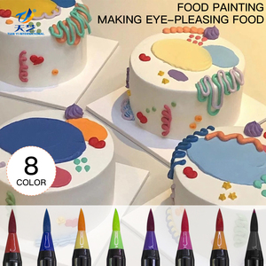 Essbarer Pigmentstift Pinsel Lebensmittelfarbstift zum Zeichnen von Keksen Kuchendekoration Werkzeug für DIY-Kuchenbacken und -Malerei - Product Image 6