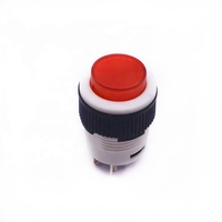 Interrupteur à bouton-poussoir blanc de 16mm, 1a, 250V avec lumière rouge de 2v, prix d'usine