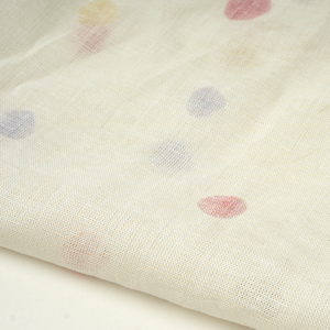 Tissu en lin et viscose imprimé floral doux au toucher de haute qualité pour robes d'été, chemises et vêtements - Product Image 6