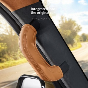 Pour Chery ICAR V27, couvre-poignée de porte en cuir artificiel côté conducteur et passager, couvre-poignée de siège avant, accessoires intérieurs - Product Image 1
