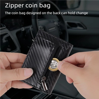 Nueva cartera antirrobo para tarjetas para hombre, gran capacidad con múltiples ranuras para tarjetas, tarjetero para identificación y tarjetas bancarias, antidesmagnetización