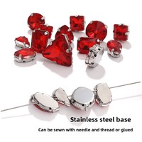 Yantuo Strass en verre cristal à griffes, styles variés, les plus vendus, pour embellissements DIY de robes de mariée et vêtements, à griffe unique