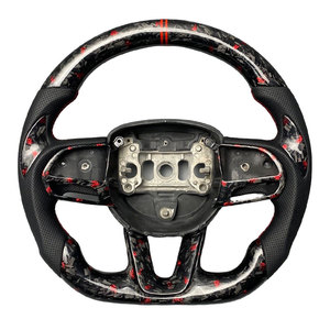 Volant personnalisé en fibre de carbone verte pour Dodge Charger Challenger R/T <span class=keywords><strong>SRT</strong></span> <span class=keywords><strong>Hellcat</strong></span> Jailbreak 392 Hemi 2013-2023 - Product Image 1