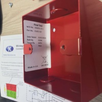 Bouton d'arrêt d'urgence pour système d'extinction au gaz Kentec K1823-10 Sigma A-XT, rouge, à montage en surface, pour la suppression des incendies