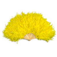 Usine vente chaude dinde Chandelle plume main ventilateur ventre danse bar performance accessoires de mariage