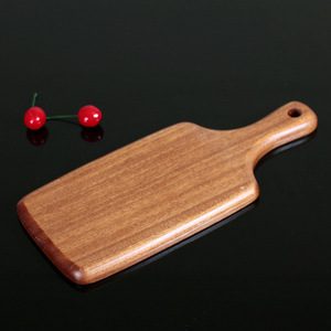 Top-notch Sapele Wood Pizza Board Rectangle Flat <b>Steak</b> <b>Plate</b> Dessert Tray Handmade Solid Color - Product Image 5