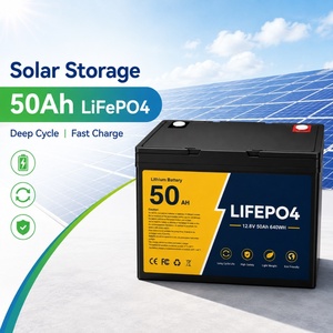 Batterie à décharge profonde 12,5 V 50 Ah au lithium fer phosphate (LiFePO4) avec BMS pour applications solaires hors réseau, VR et marine - Product Image 2