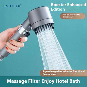 Testa doccia calda in vendita con soffione doccia ad alta pressione portatile Super forte doccia a pioggia - Product Image 2