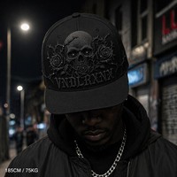 Casquette de baseball personnalisée avec broderie Old English, 6 panneaux, visière incurvée, style Dad Hat, streetwear urbain West Coast, vente en gros, faible MOQ