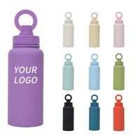 Botol air termos Stainless Steel, botol termal dinding ganda portabel, termos terisolasi, cincin magnetik dinding ganda untuk