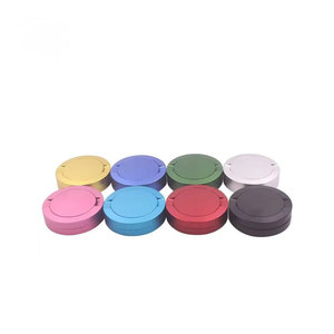 Caja de Almacenamiento Hermética de Aluminio de Bolsillo, Recipiente Redondo de Metal CNC para Pastillas, Mentas y Snus con Tapa de Descarte Separada - Product Image 1