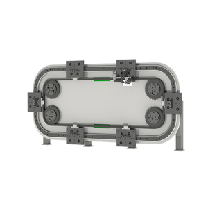 Línea de montaje circular Línea de montaje de monorriel vertical de precisión personalizada Línea de transporte de riel de arco de montaje de teléfonos móviles - Product Image 4