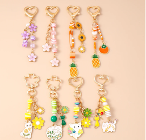 Cute Enamel Fruit Strawberry Keychain <strong>Lollipop</strong> Key <strong>Ring</strong> for Women Girls Handbag Pendants DIY Key Chain Jewelry Gift - Product Image 5