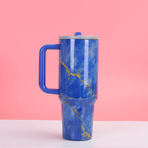 Bouteille isotherme sous vide en acier inoxydable à double paroi de 40 oz, grande capacité, anti-fuite, écologique, avec poignée, pour maintien thermique de 12 à 24 heures, idéale pour le bureau et l'extérieur - Product Image 3