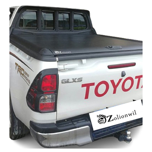 Couvre-Benne Rigide Rétractable en Aluminium Zolionwil pour Pick-up <span class=keywords><strong>Toyota</strong></span> <span class=keywords><strong>Hilux</strong></span> Revo Rocco Vigo Tundra Tacoma V6 V8 4RM - Product Image 1